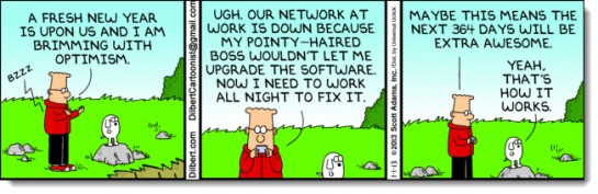 Morning Story and Dilbert