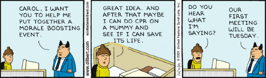 Morning Story and Dilbert